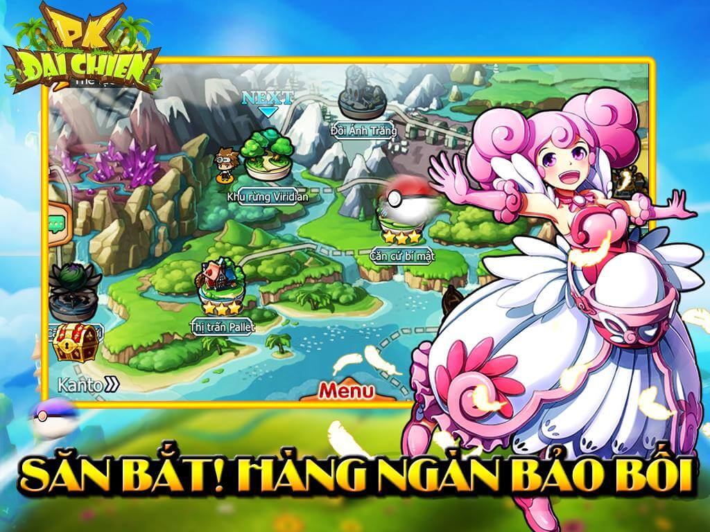 Tải game PK Đại Chiến - Nuôi thú pô kê mon